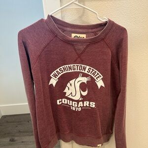 Blue 84 Maroon Washington State Cougars Sweatshirt